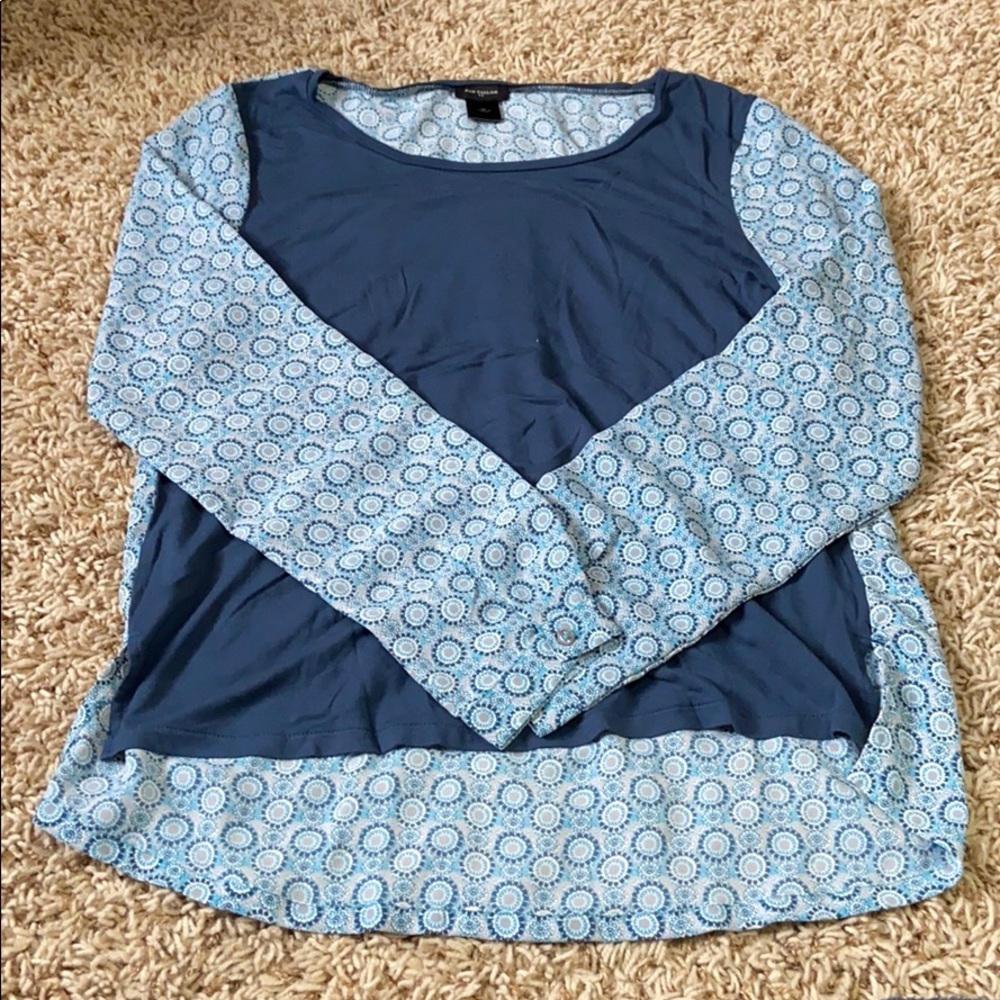 PATTERNED ANN TAYLOR BLOUSE